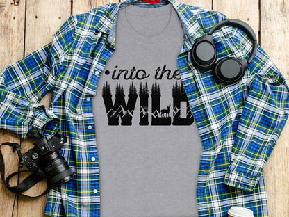 Into The Wild Outdoor Adventure Nature Inspired Graphic T-Shirt T-Shirt - Outdoor & Adventure Collection - Mile Marker 16 Gear by Cloud 16 Clothing Co.