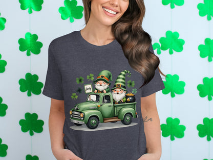 St Patrick's Day Gnomes and Truck T-Shirt