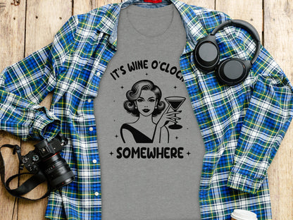 It's Wine O'Clock Somewhere Graphic Tee