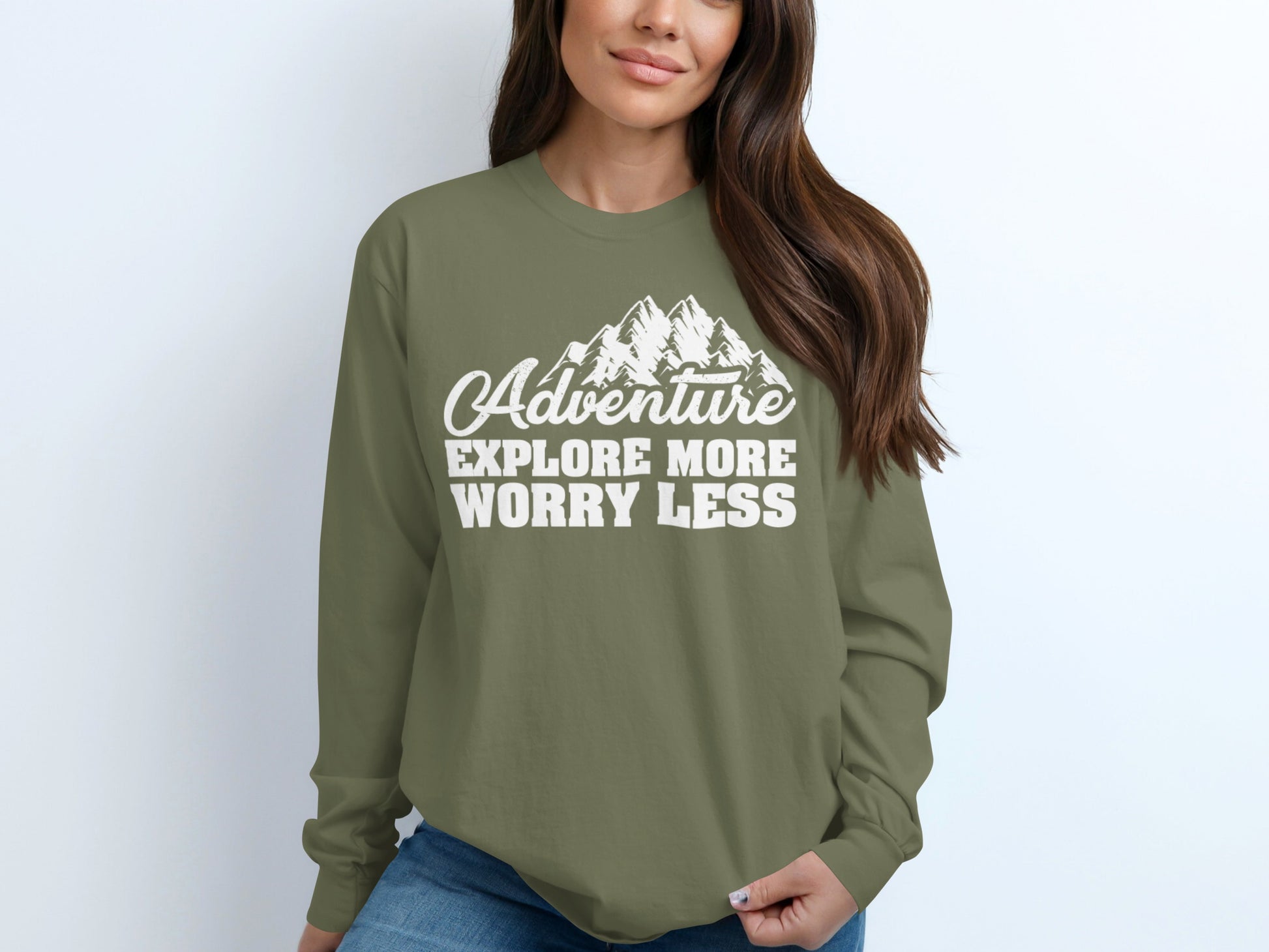 Adventure Explore More Worry Less Long Sleeve Shirt