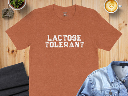 Lactose Tolerant Graphic T-Shirt for Humor Lovers