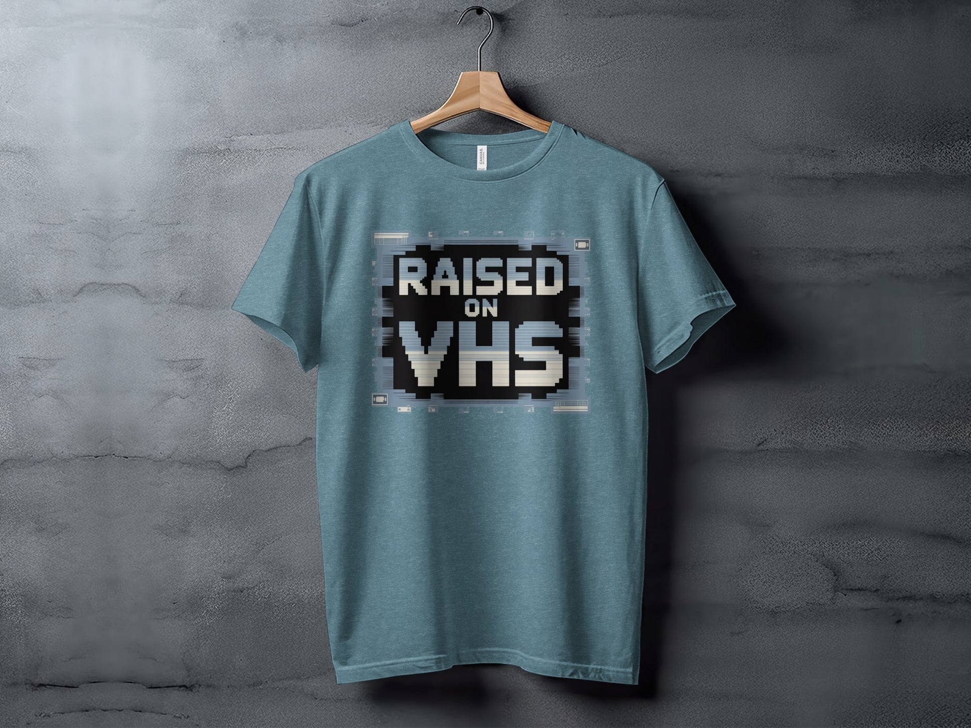 Raised On VHS Retro Graphic Tee Shirt