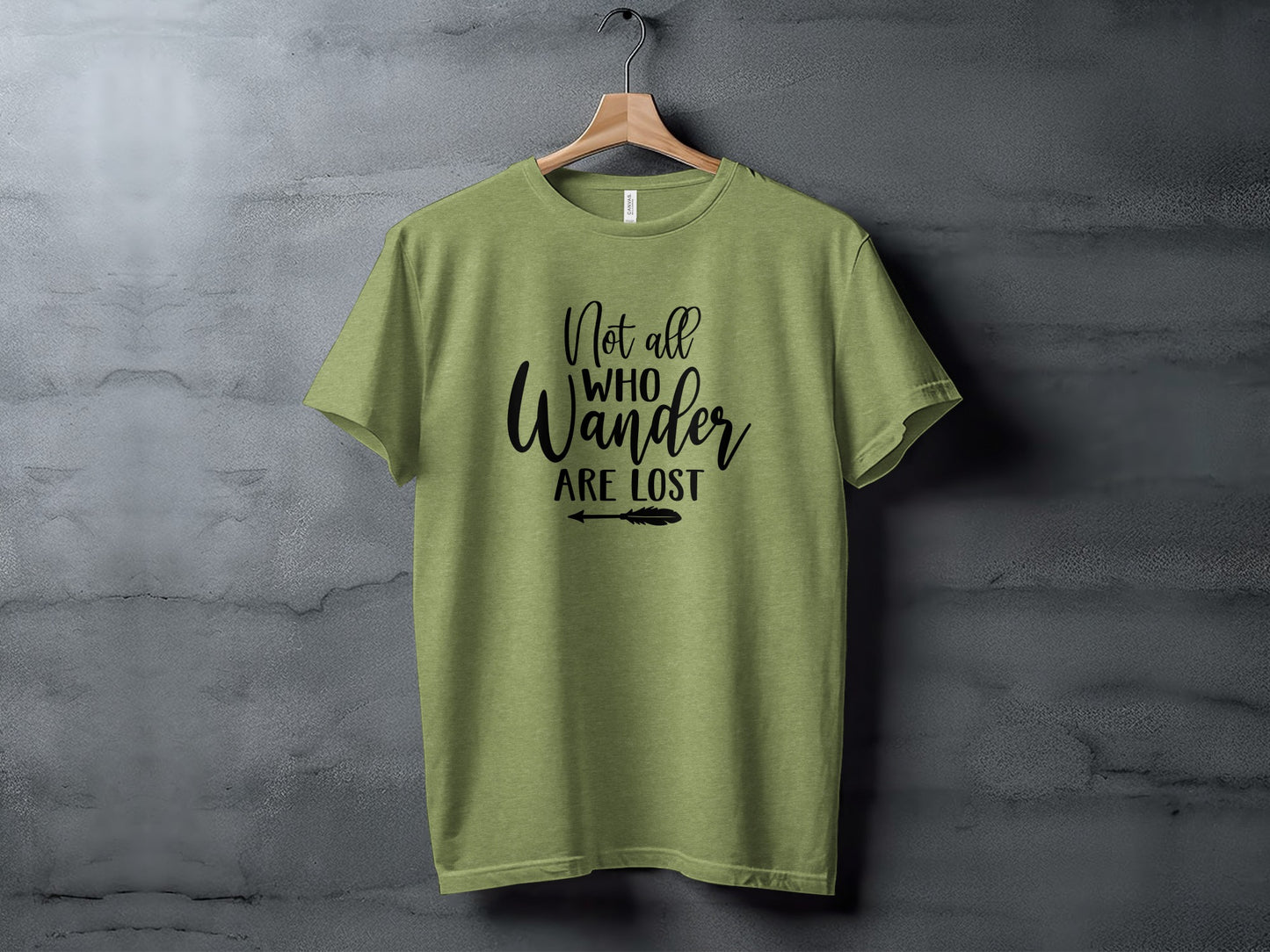 Not All Who Wander Are Lost Arrow Graphic Design T-Shirt T-Shirt - Outdoor & Adventure Collection - Mile Marker 16 Gear by Cloud 16 Clothing Co.