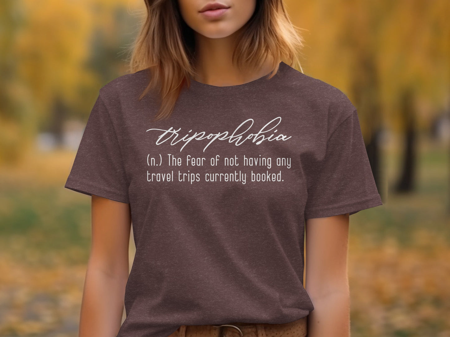 Tripophobia Definition The Fear Of Travel Trips T-Shirt T-Shirt - Outdoor & Adventure Collection - Mile Marker 16 Gear by Cloud 16 Clothing Co.