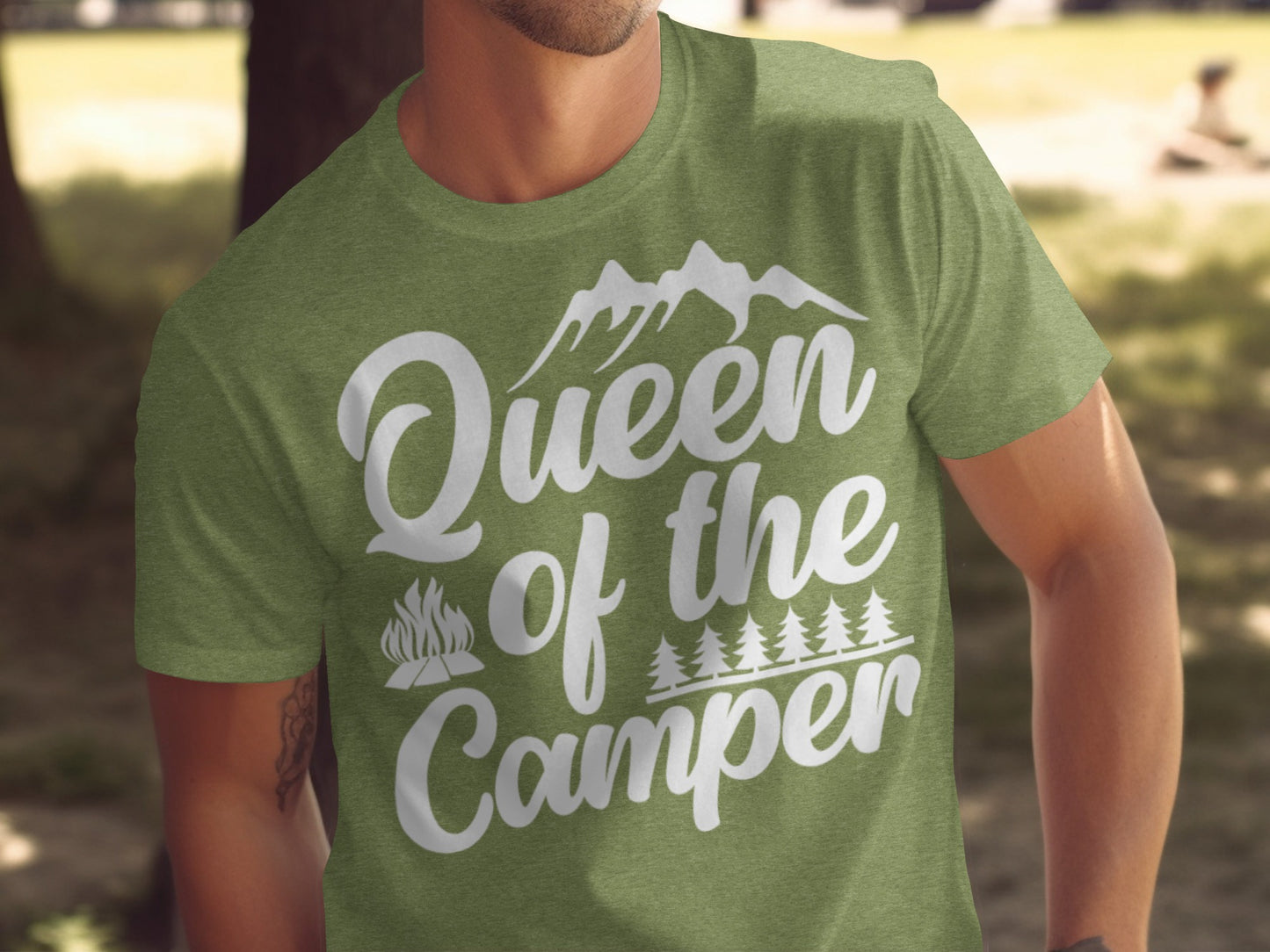 Queen of the Camper Graphic Print Camping Lover T-Shirt T-Shirt - Outdoor & Adventure Collection - Mile Marker 16 Gear by Cloud 16 Clothing Co.