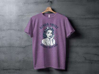 Kinda Sweet Kinda Savage Graphic Tee Shirt