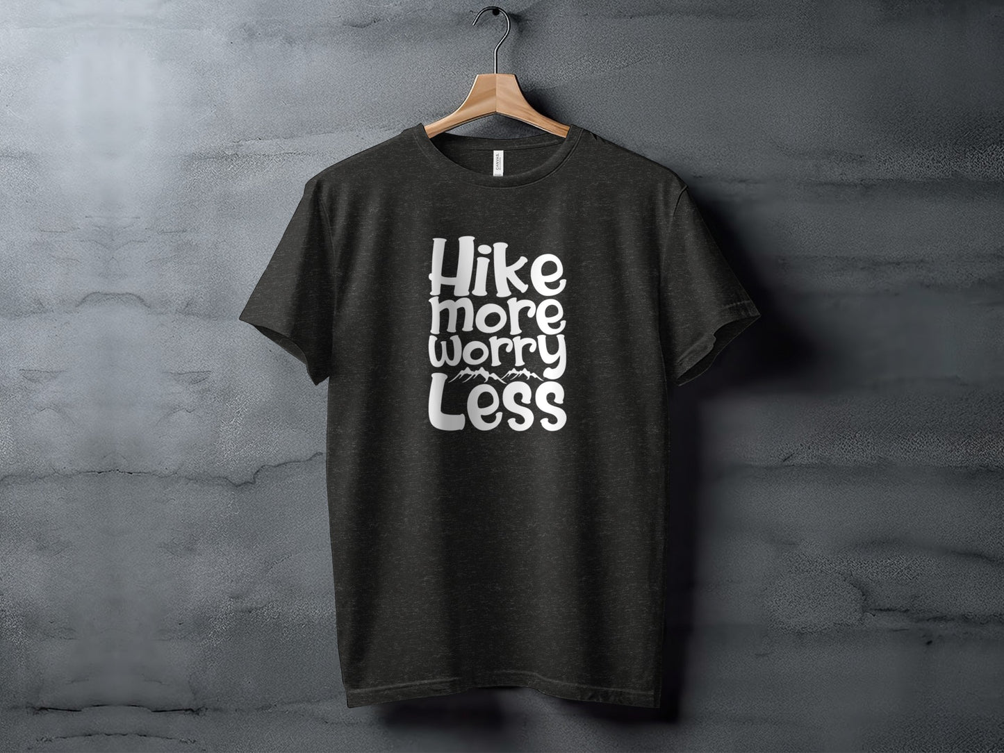 Hike More Worry Less Graphic Design Motivational T-Shirt T-Shirt - Outdoor & Adventure Collection - Mile Marker 16 Gear by Cloud 16 Clothing Co.
