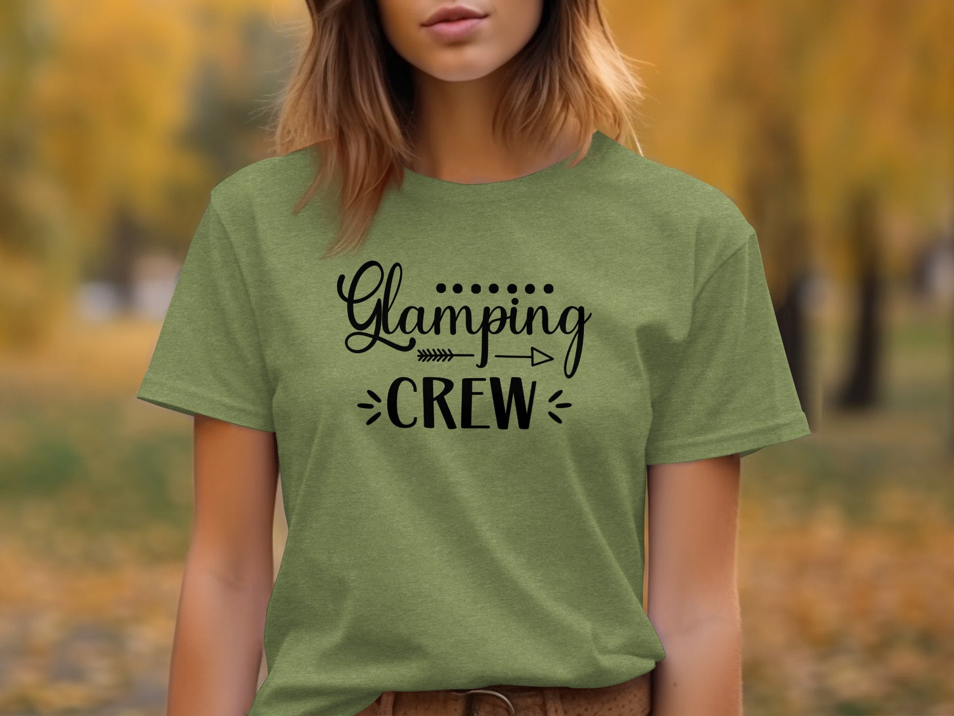 Glamping Crew Camping with Friends Family Outdoors T-Shirt T-Shirt - Outdoor & Adventure Collection - Mile Marker 16 Gear by Cloud 16 Clothing Co.