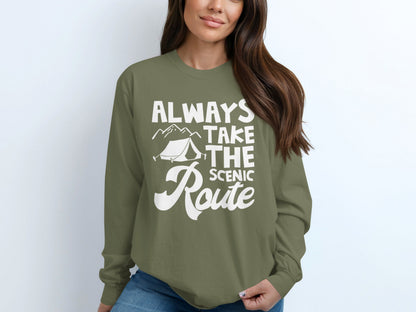 Always Take The Scenic Route Graphic Shirt