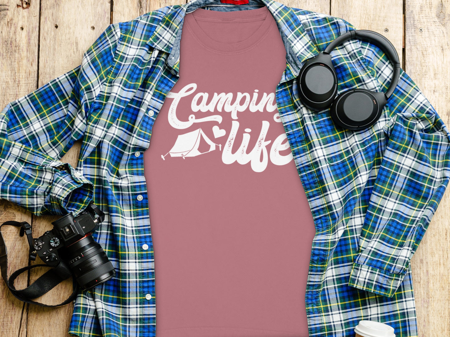 Camping Life Graphic Tee For Outdoor Adventure Lovers