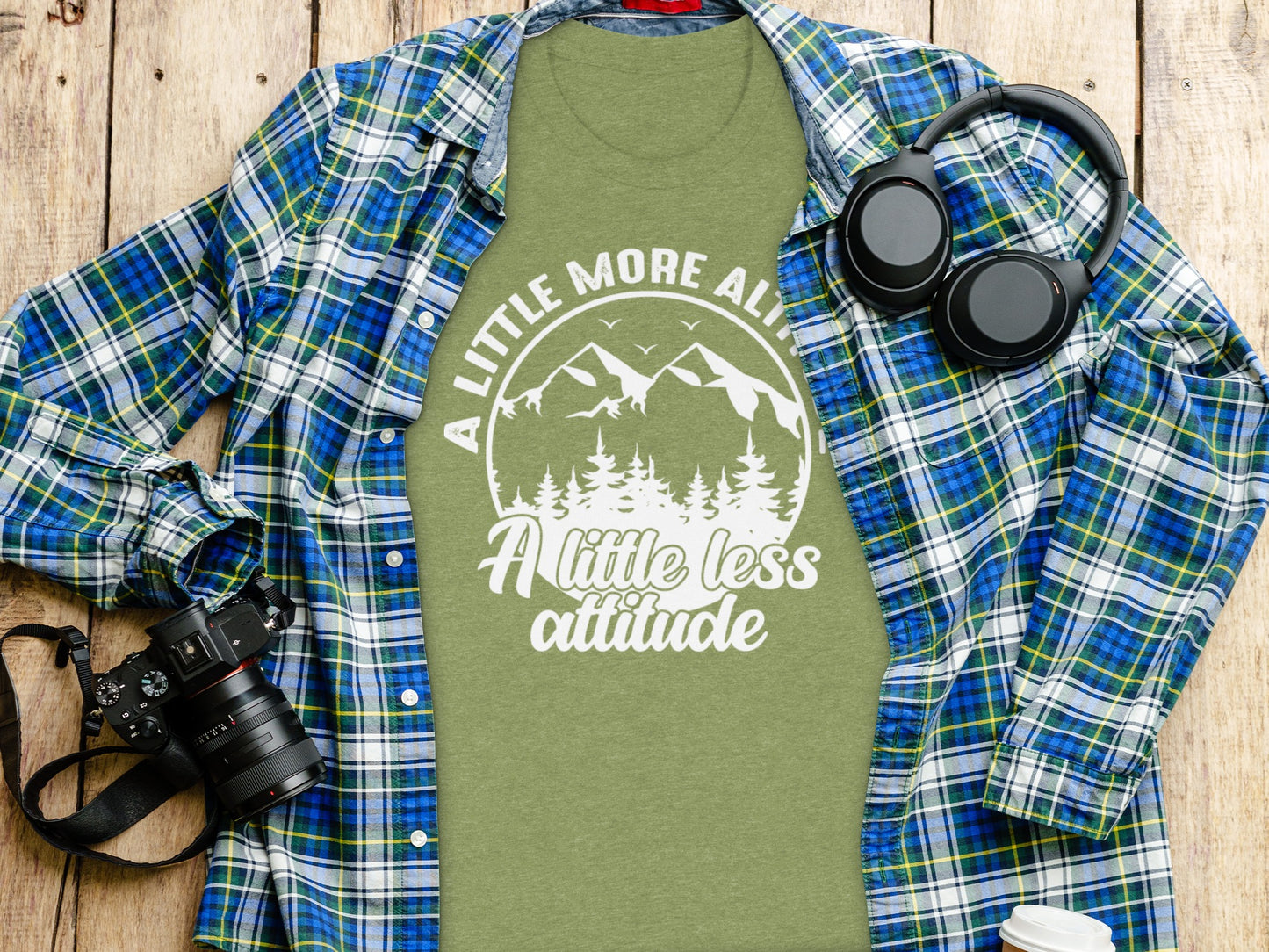 A Little More Altitude A Little Less Attitude T-Shirt T-Shirt - Outdoor & Adventure Collection - Mile Marker 16 Gear by Cloud 16 Clothing Co.