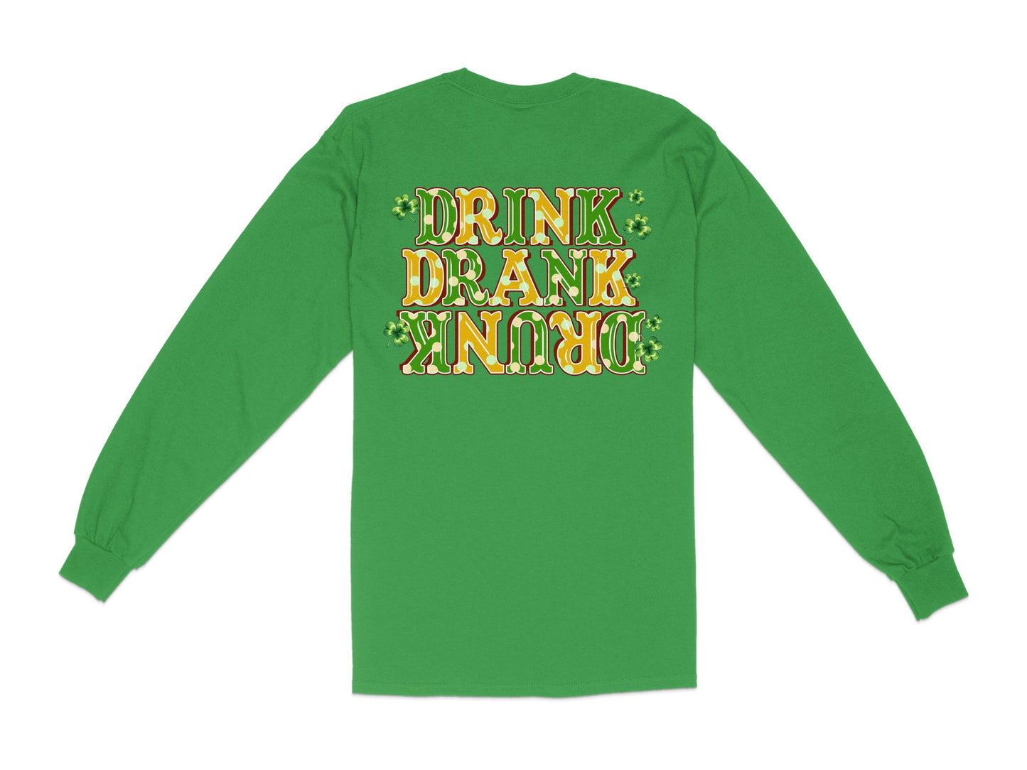 Scrappy Malone's Bar, Irish Pub Design, Shamrock Clover Green Bar Logo, Personalized Bar Sign, St Patricks Day Theme T-Shirt - Scrappy Malone's Bar 100-Proof Humor - Cloud 16 Clothing Co.