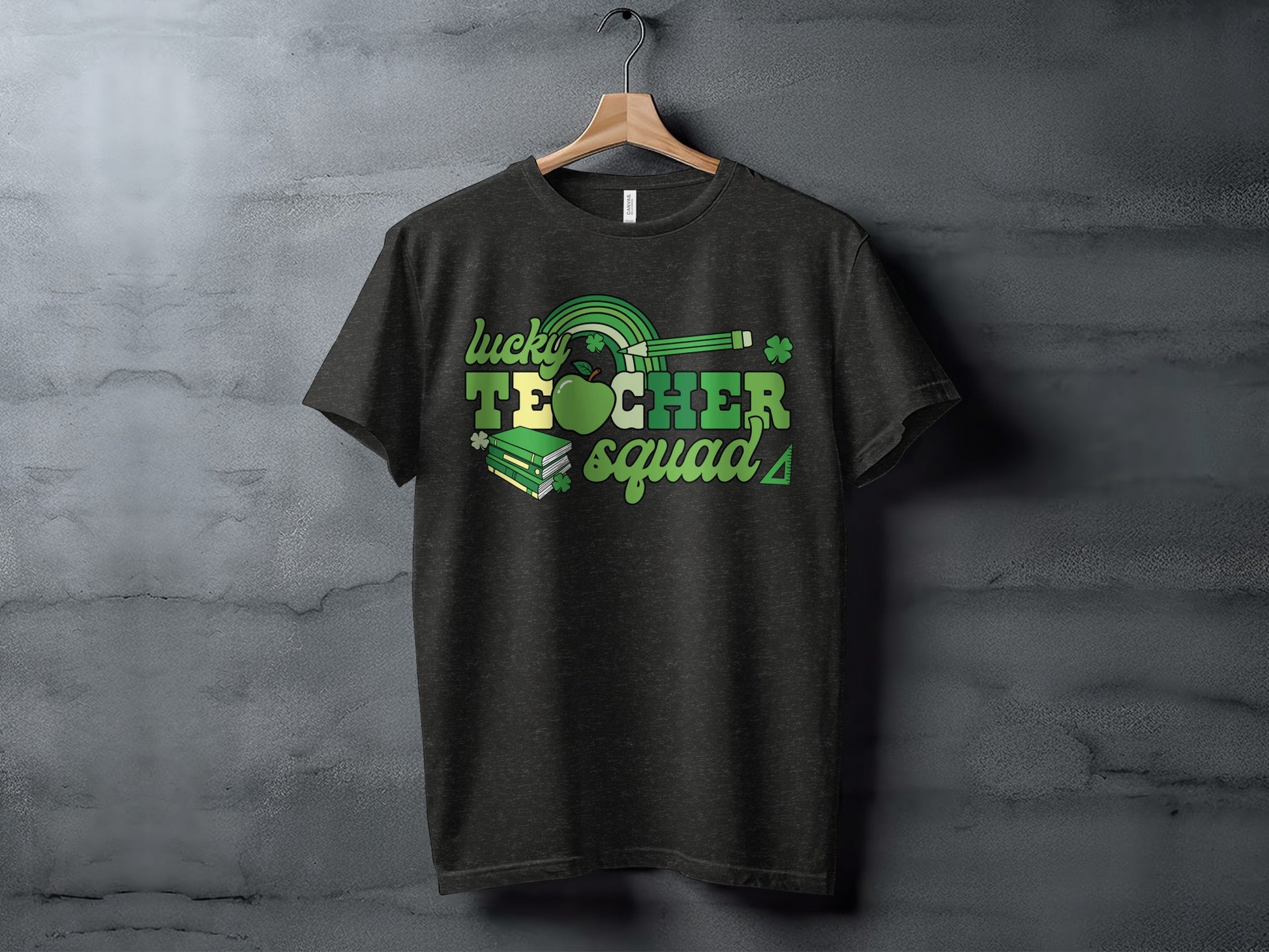 Lucky Teacher Squad Graphic Design T-Shirt Product