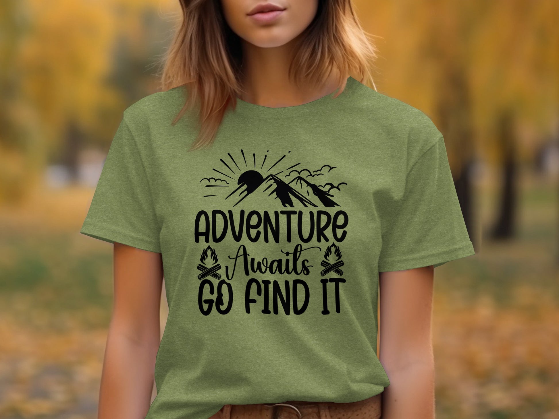 Adventure Awaits Go Find It Outdoorsy Graphic T-Shirt T-Shirt - Outdoor & Adventure Collection - Mile Marker 16 Gear by Cloud 16 Clothing Co.