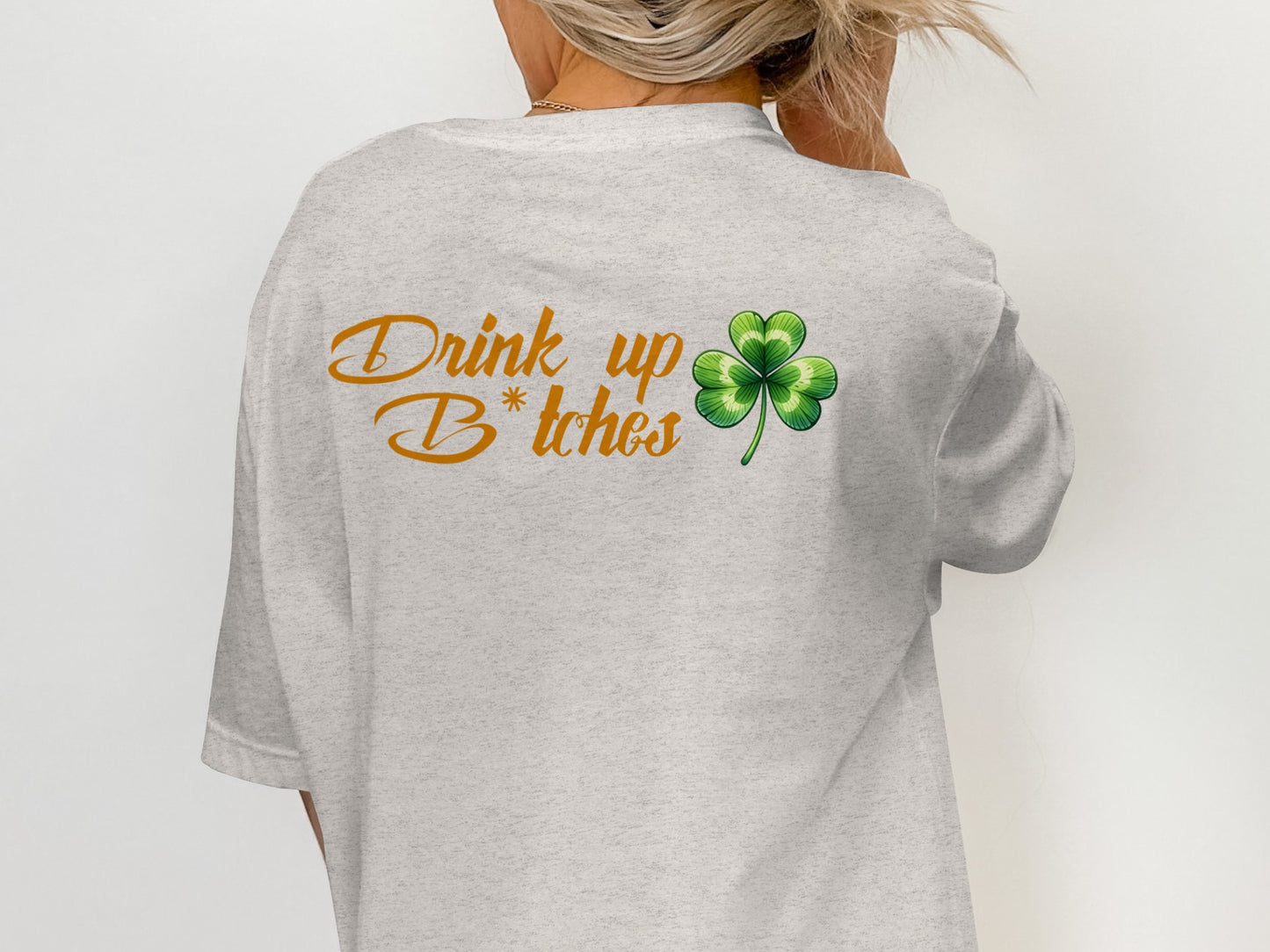 Scrappy Malone's Bar, Bar Logo Art, Irish Bar Sign, Shamrock Design, St Patricks Day Gift, Lucky Charm Bar Decor T-Shirt - Scrappy Malone's Bar 100-Proof Humor - Cloud 16 Clothing Co.