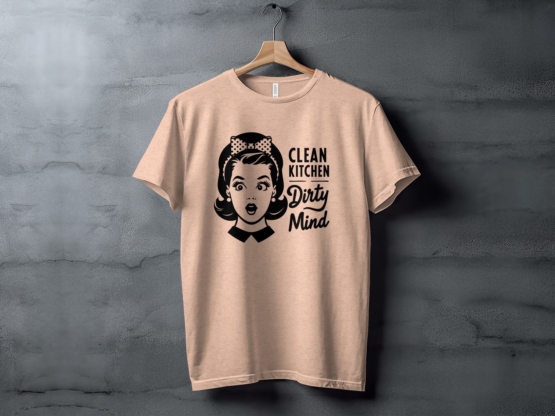 Clean Kitchen Dirty Mind Retro Inspired Shirt