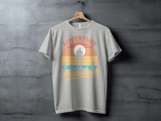 Adventure Mountain Silhouette Graphic T-Shirt