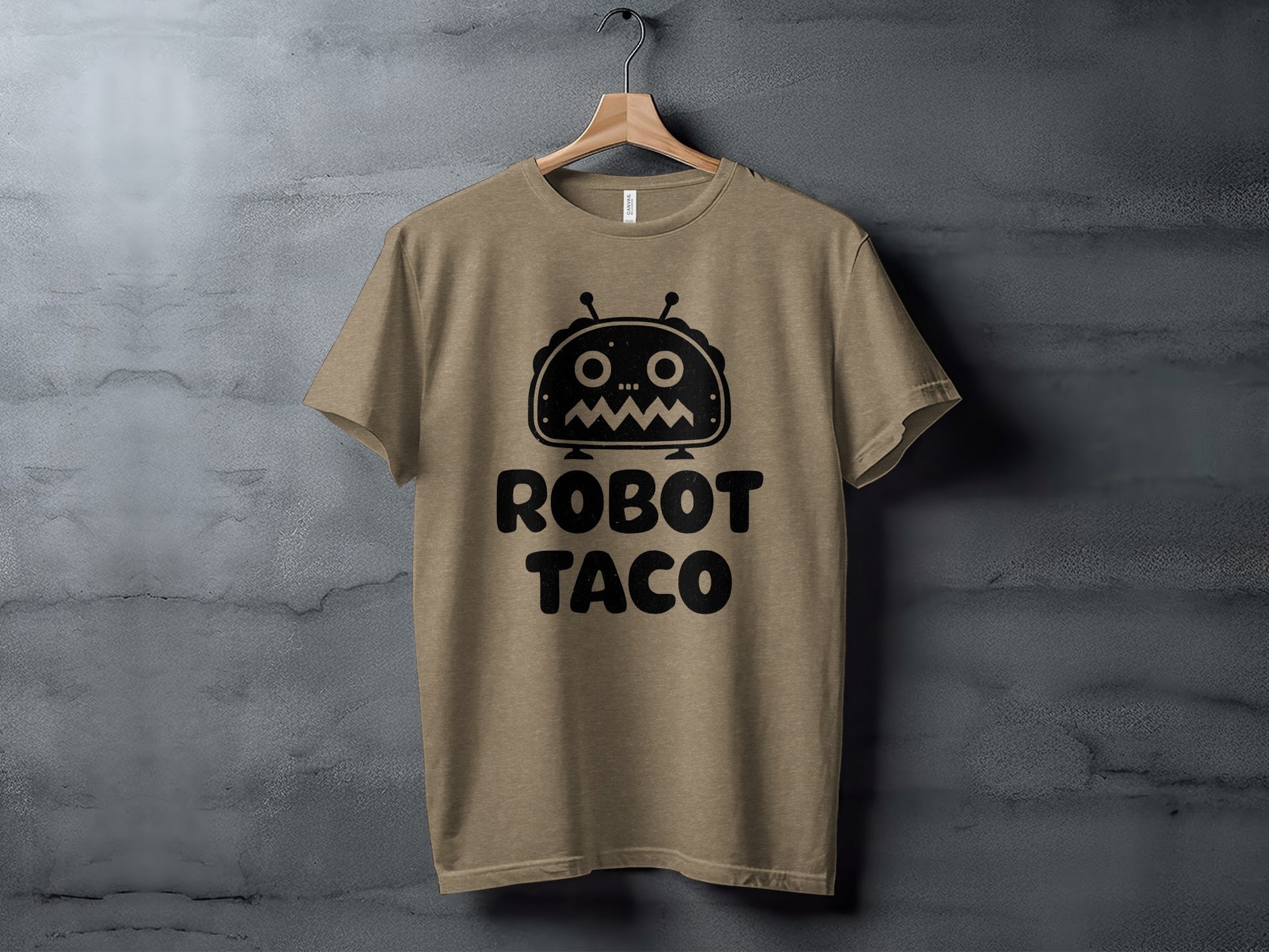 Funny Robot Taco Graphic T-Shirt for Casual Wear