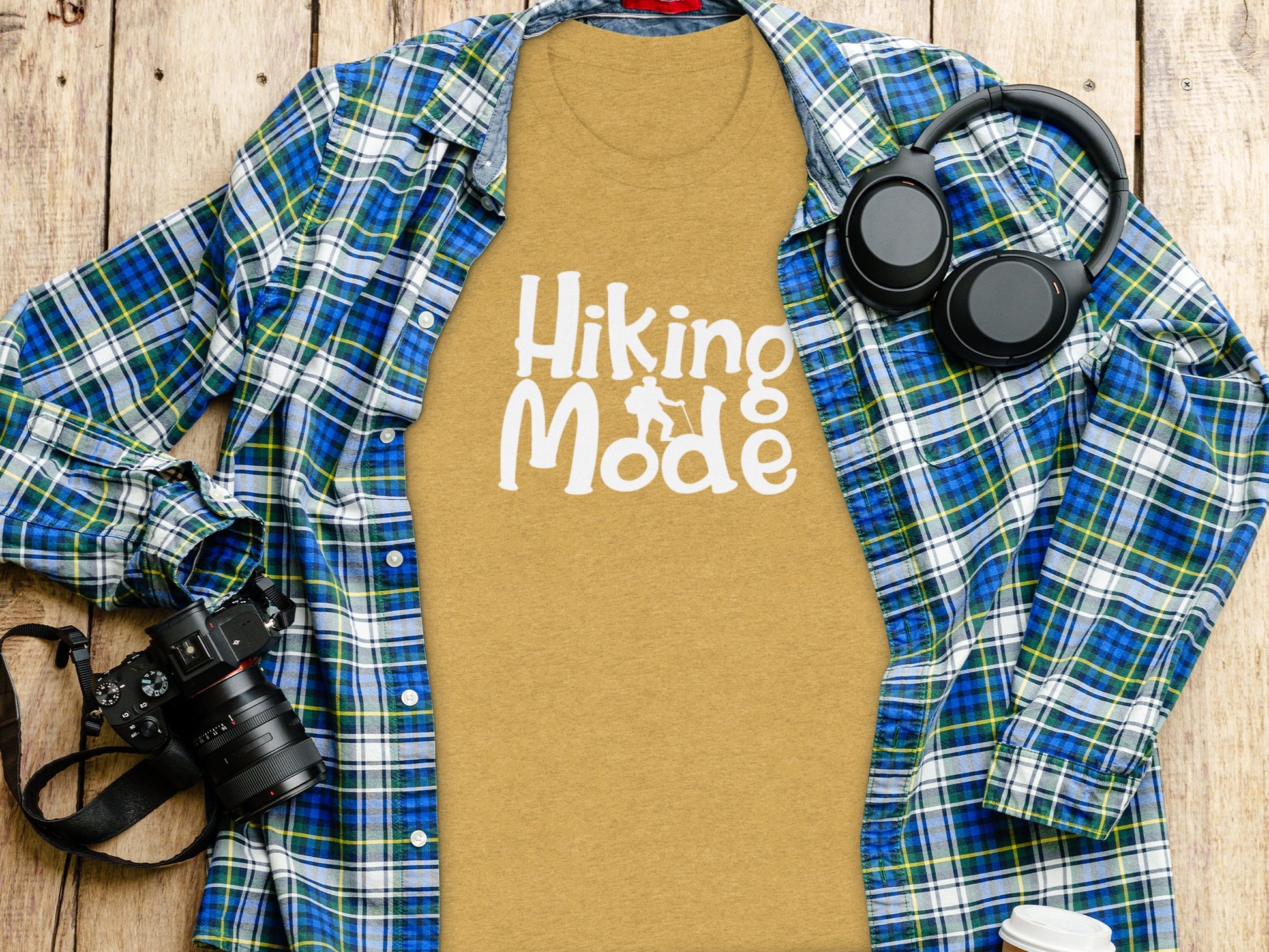 Hiking Mode Funny Outdoor Adventure Hiker Nature T-Shirt T-Shirt - Outdoor & Adventure Collection - Mile Marker 16 Gear by Cloud 16 Clothing Co.