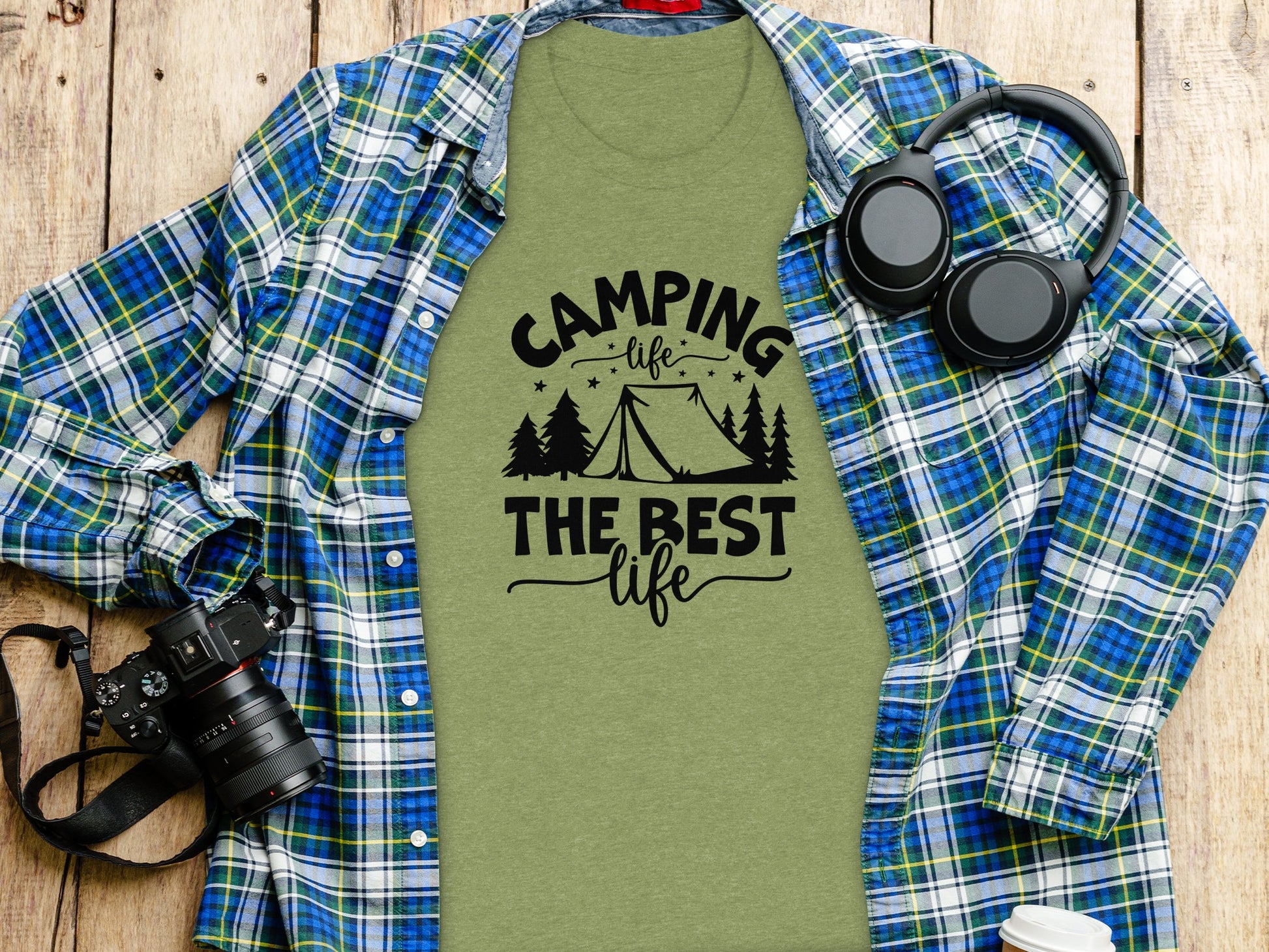 Camping Life The Best Life Outdoor Adventure T-Shirt T-Shirt - Outdoor & Adventure Collection - Mile Marker 16 Gear by Cloud 16 Clothing Co.