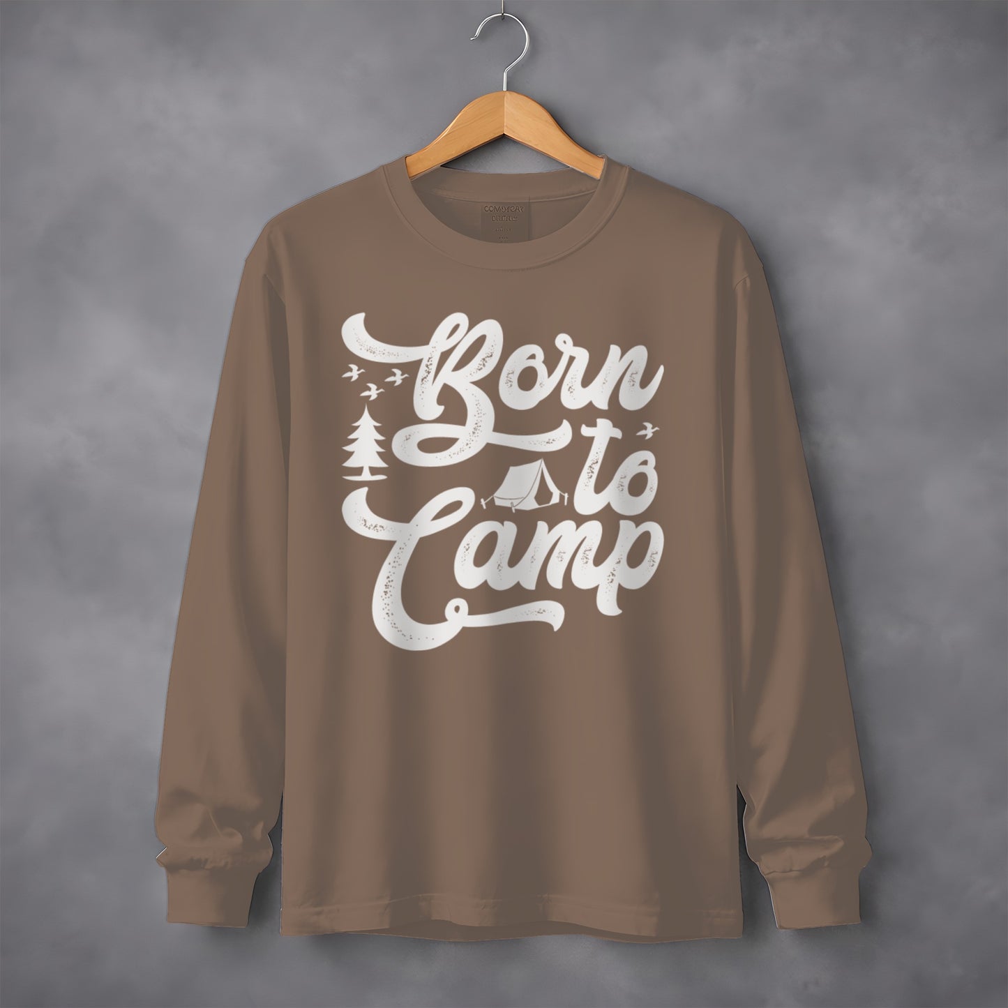 Born to Camp Graphic Long Sleeve Shirt