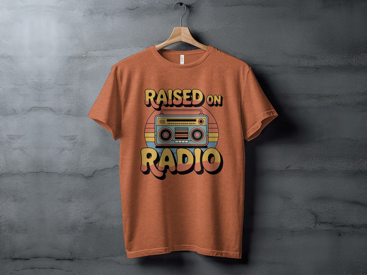 Raised On Radio Retro Style Graphic T-Shirt Product