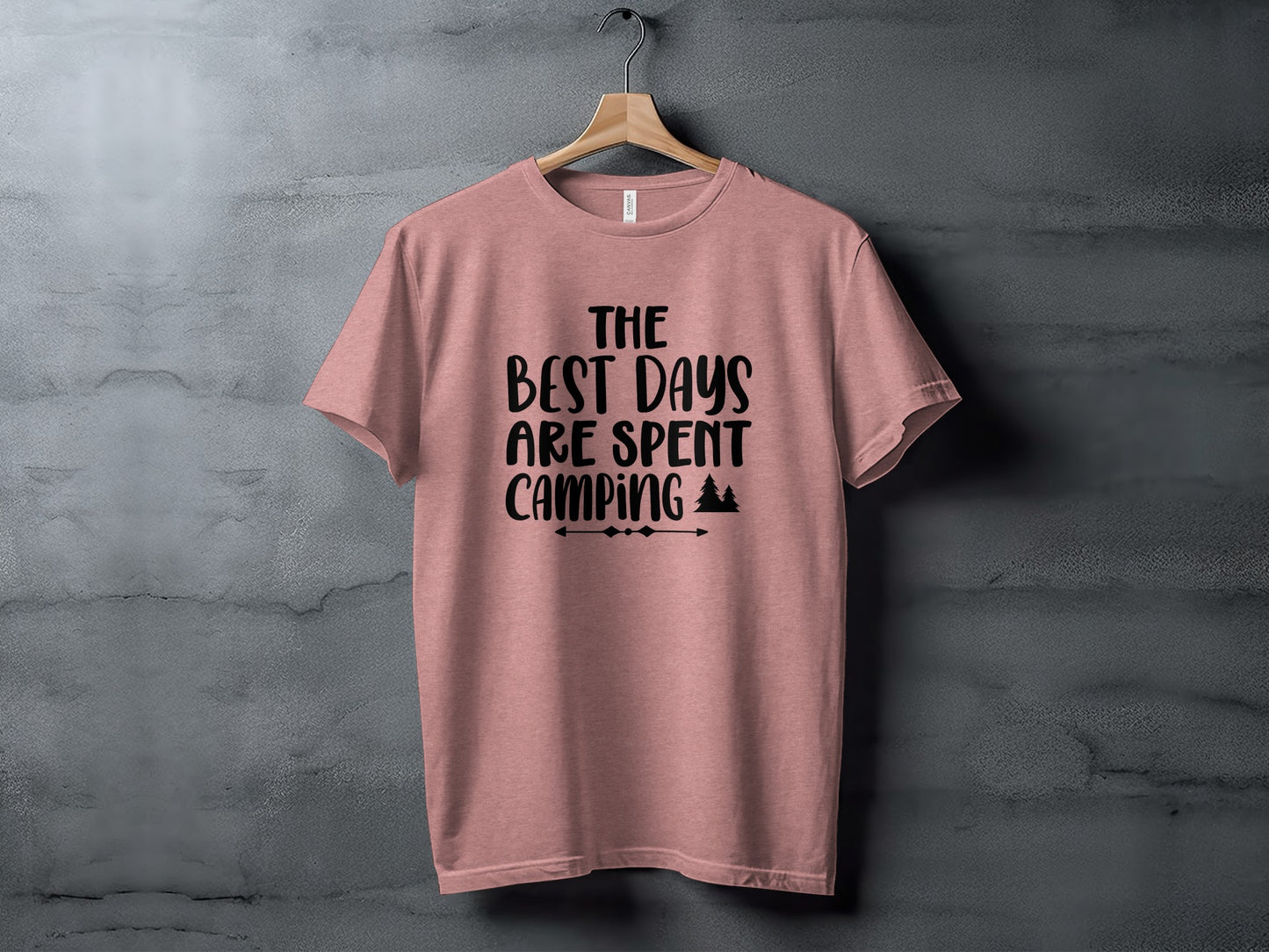 The Best Days Are Spent Camping Camping Design T-Shirt T-Shirt - Outdoor & Adventure Collection - Mile Marker 16 Gear by Cloud 16 Clothing Co.