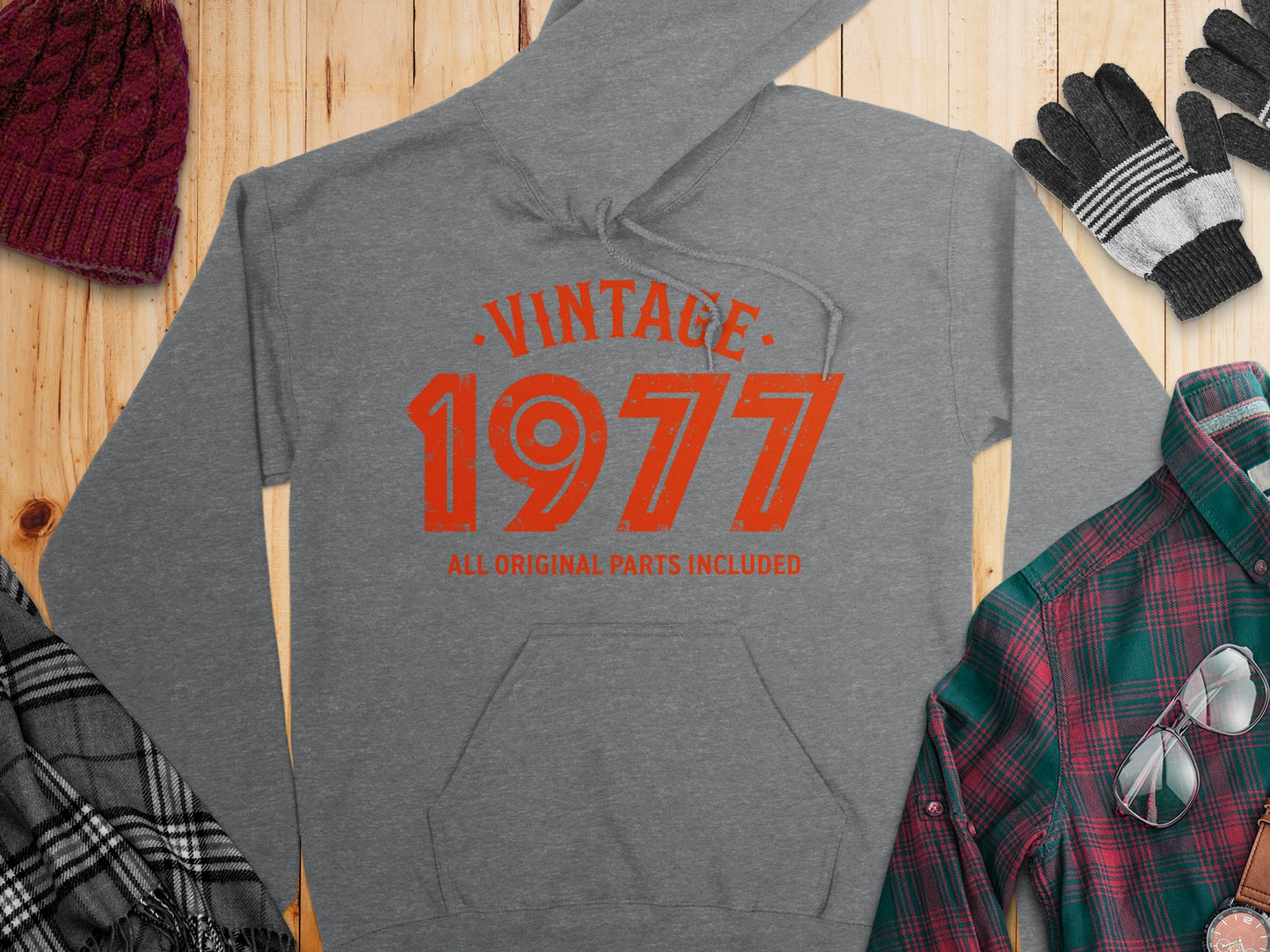 Vintage 1977 All Original Parts Included Hoodie