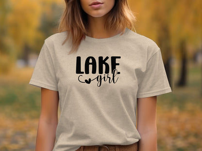 Lake Heart Girl Graphic Summer Vacation Outfit T-Shirt T-Shirt - Outdoor & Adventure Collection - Mile Marker 16 Gear by Cloud 16 Clothing Co.