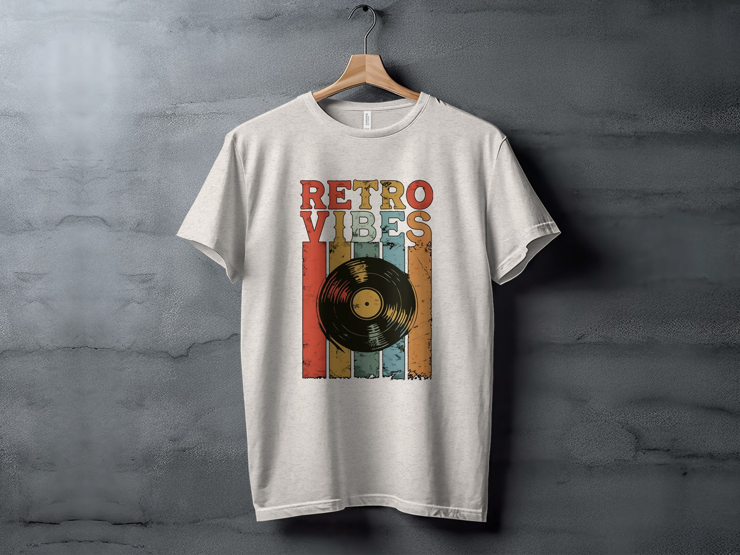 Retro Vibes Vinyl Record Graphic T-Shirt Product