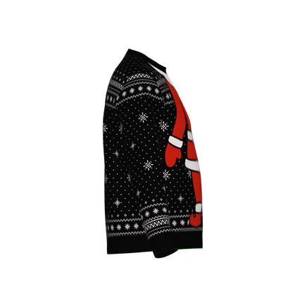 Santa Knitted Sweater - Lightweight Crew Neck Knit