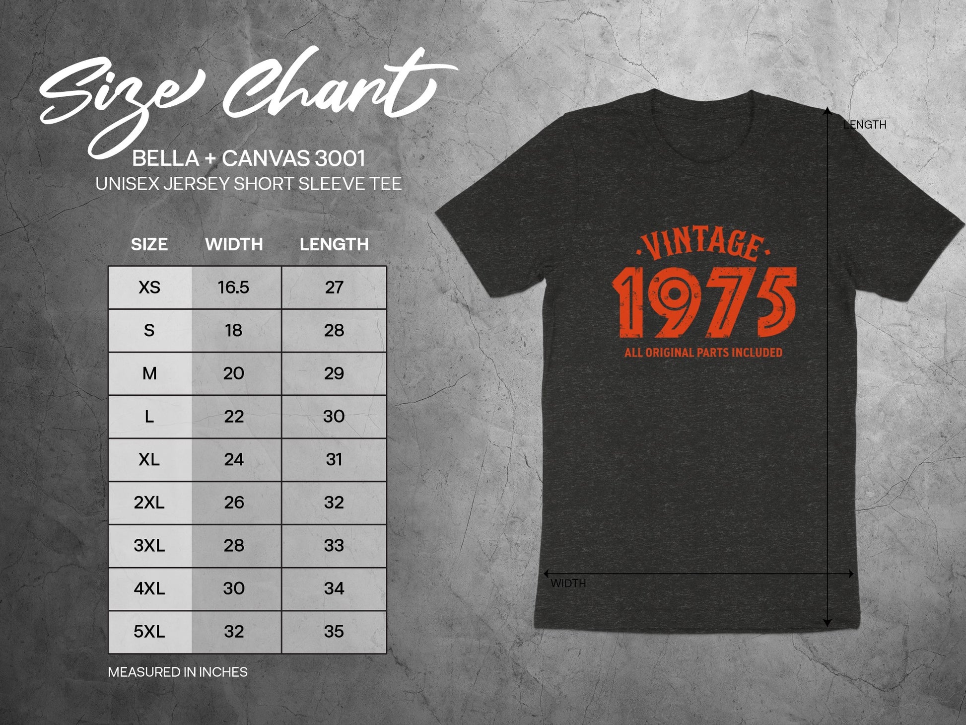 Vintage 1975 All Original Parts Included Tee Shirt