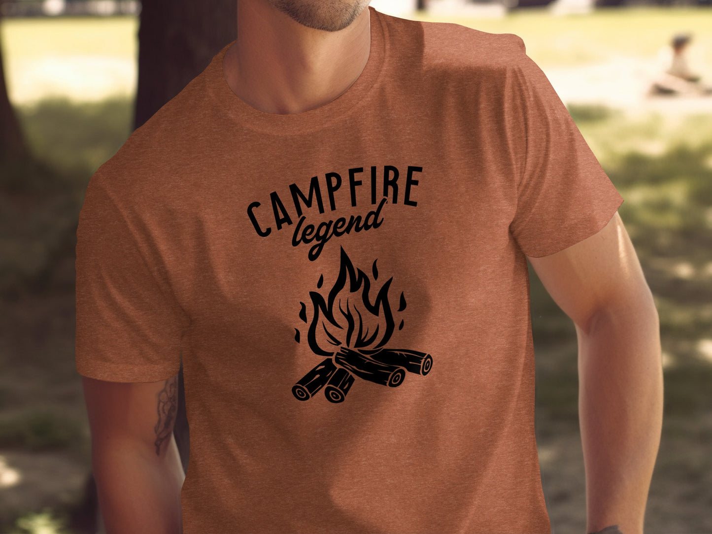 Campfire Legend Nature Graphic Adventure Outdoor T-Shirt T-Shirt - Outdoor & Adventure Collection - Mile Marker 16 Gear by Cloud 16 Clothing Co.