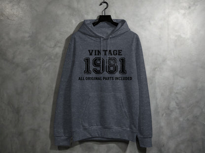 Vintage 1981 All Original Parts Included Hoodie