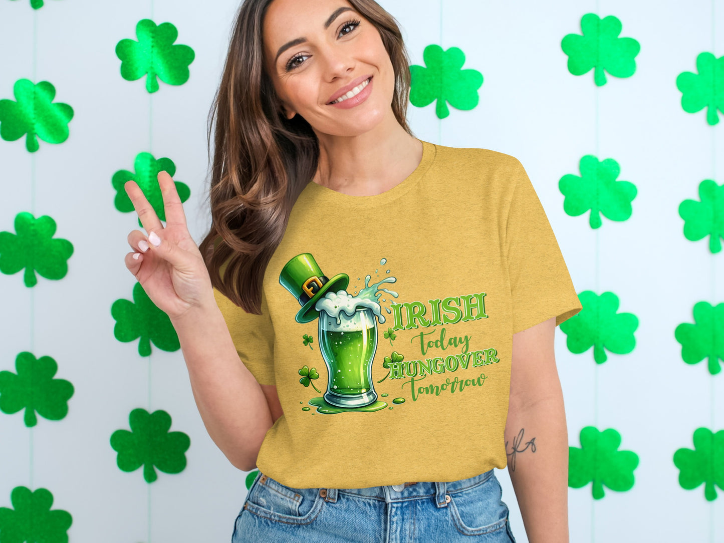Irish Today Hungover Tomorrow T-Shirt St. Patrick's Day