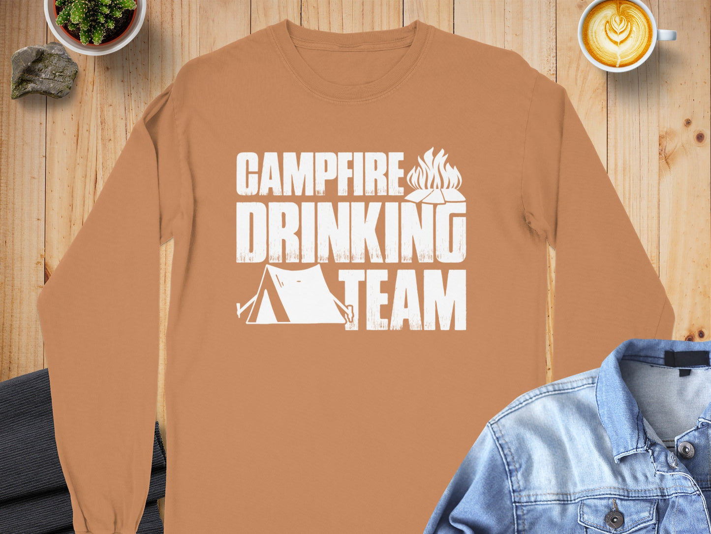 Campfire Drinking Team Long Sleeve Shirt