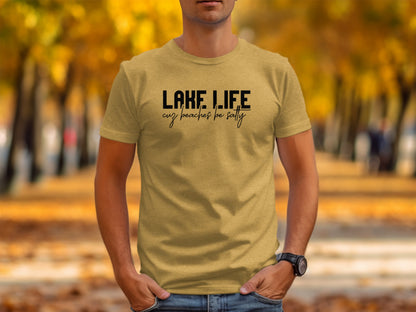 Lake Life Cuz Beaches Be Salty Funny Statement T-Shirt T-Shirt - Outdoor & Adventure Collection - Mile Marker 16 Gear by Cloud 16 Clothing Co.