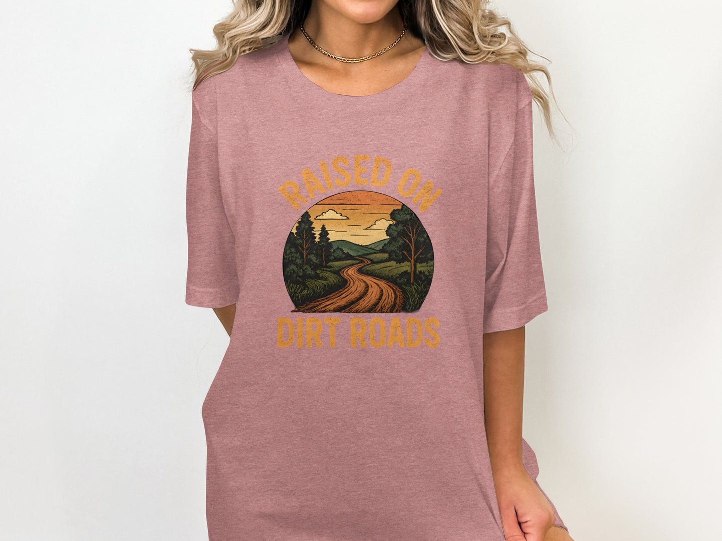 Raised On Dirt Roads Graphic Tee Shirt