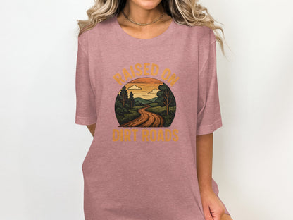 Raised On Dirt Roads Graphic Tee Shirt