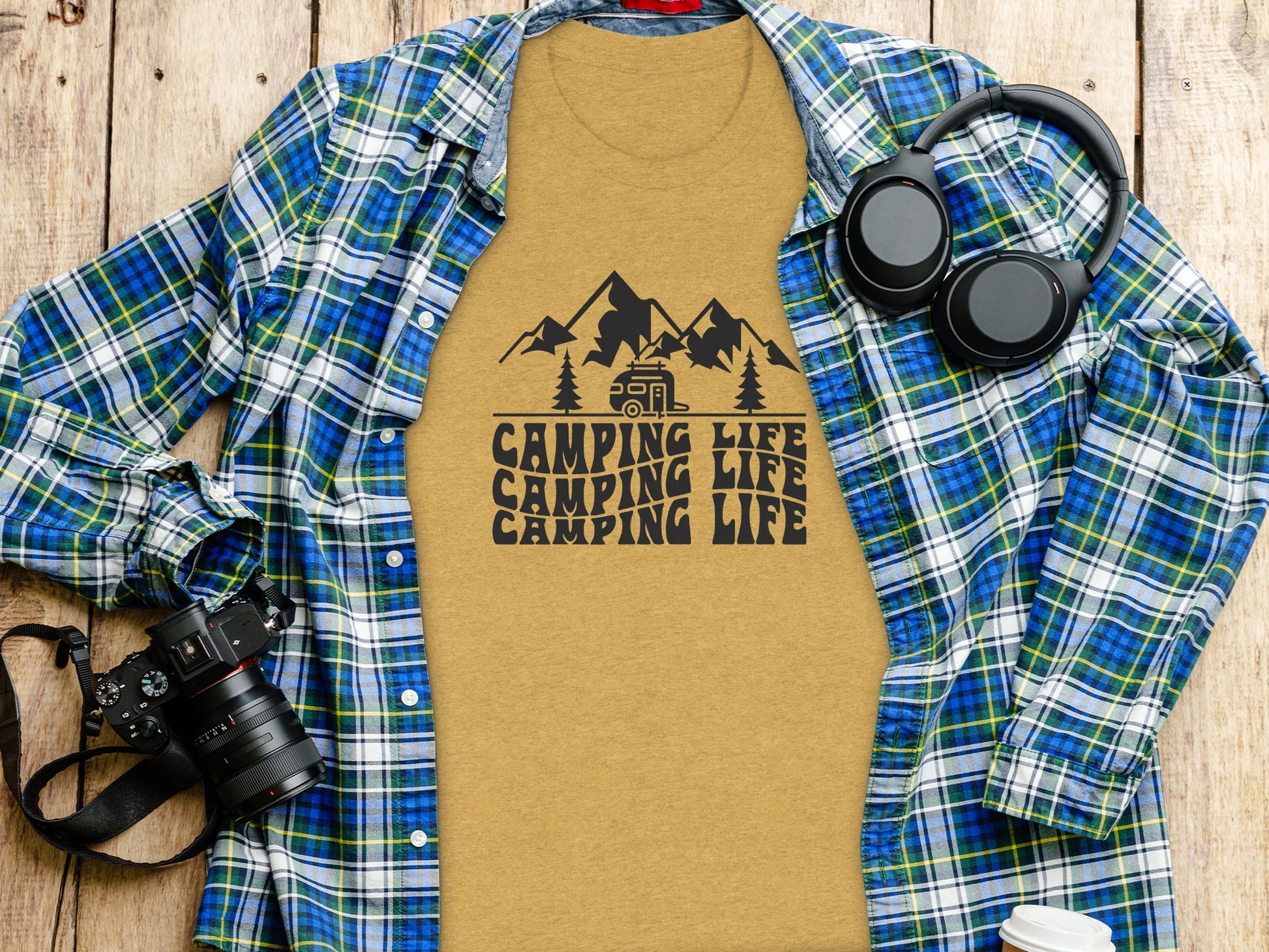 Camping Life Camping Life Camping Life T-Shirt T-Shirt - Outdoor & Adventure Collection - Mile Marker 16 Gear by Cloud 16 Clothing Co.