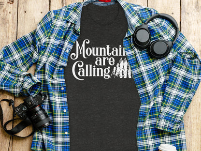 Mountains Are Calling And I Must Go Graphic Design T-Shirt T-Shirt - Outdoor & Adventure Collection - Mile Marker 16 Gear by Cloud 16 Clothing Co.