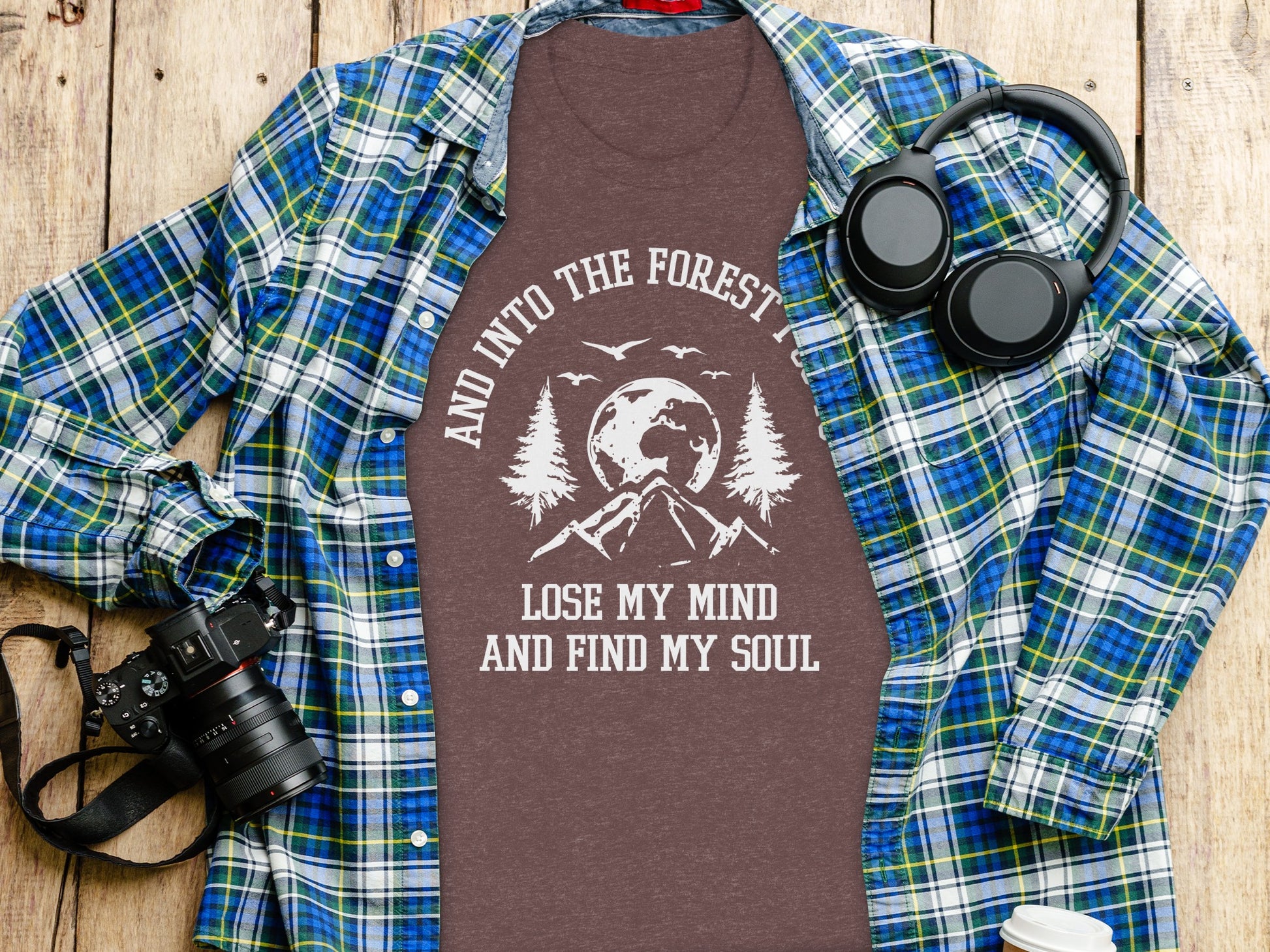 And Into The Forest I Go To Lose My Mind Find My Soul T-Shirt T-Shirt - Outdoor & Adventure Collection - Mile Marker 16 Gear by Cloud 16 Clothing Co.