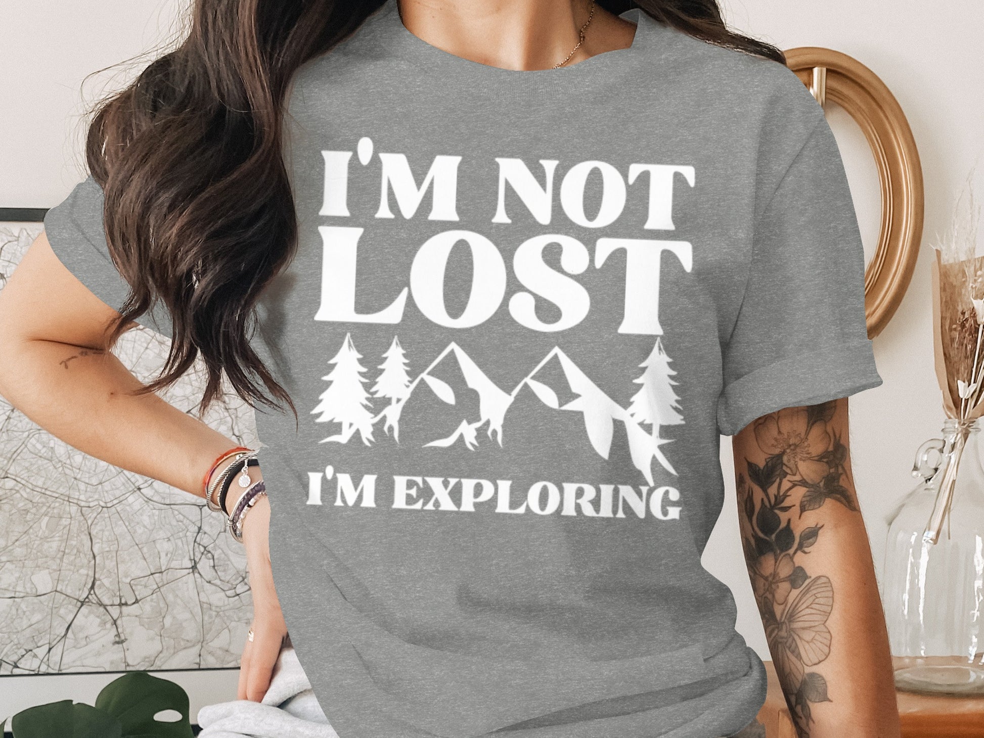 I Am Not Lost I Am Exploring Outdoors Nature T-Shirt T-Shirt - Outdoor & Adventure Collection - Mile Marker 16 Gear by Cloud 16 Clothing Co.
