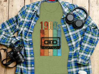 Retro 1980s Cassette Tape Graphic Tee Vintage Shirt