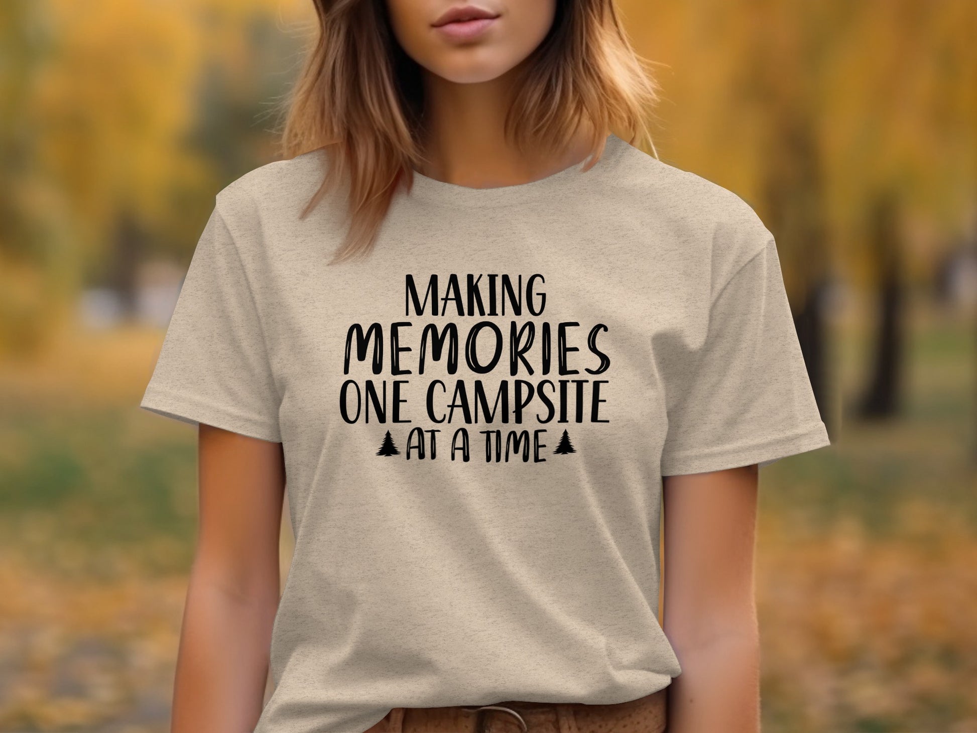 Making Memories One Campsite at a Time Nature T-Shirt T-Shirt - Outdoor & Adventure Collection - Mile Marker 16 Gear by Cloud 16 Clothing Co.