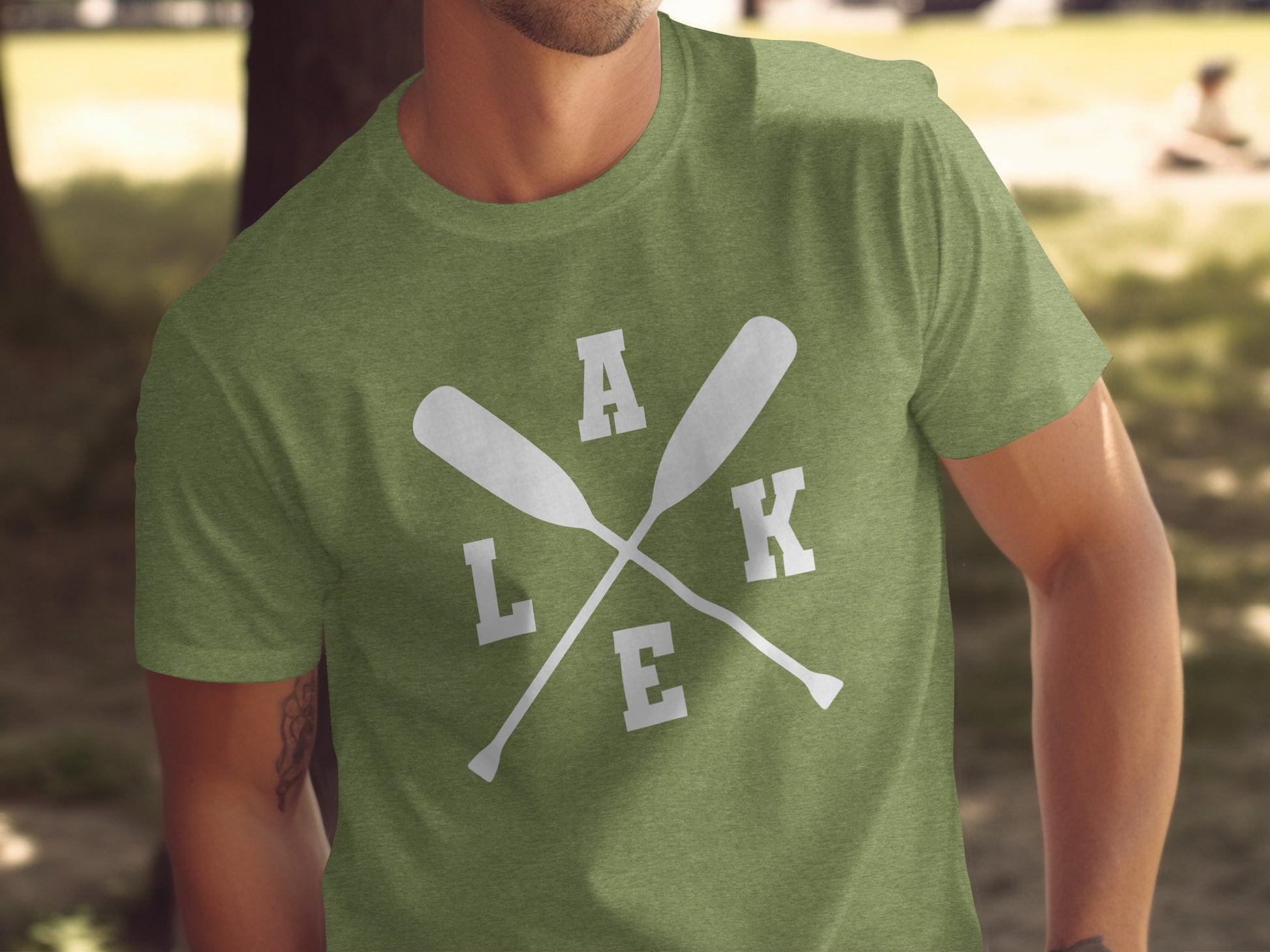 A Lake With Paddle Outdoors Adventure Summer Vacation T-Shirt T-Shirt - Outdoor & Adventure Collection - Mile Marker 16 Gear by Cloud 16 Clothing Co.