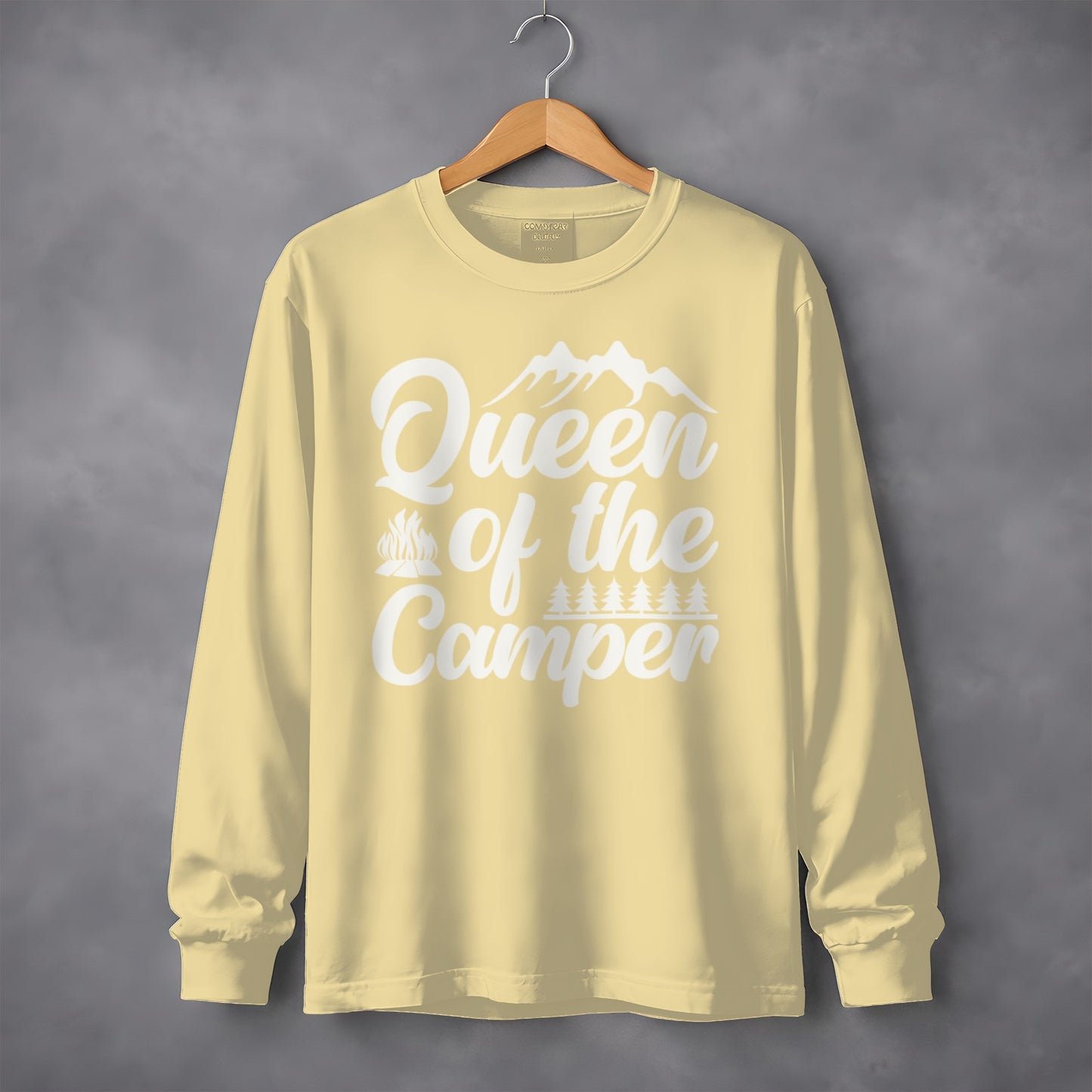 Queen of the Camper Long Sleeve Shirt Camping