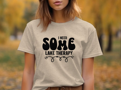 I Need Some Lake Therapy Funny Summer Vacation T-Shirt T-Shirt - Outdoor & Adventure Collection - Mile Marker 16 Gear by Cloud 16 Clothing Co.