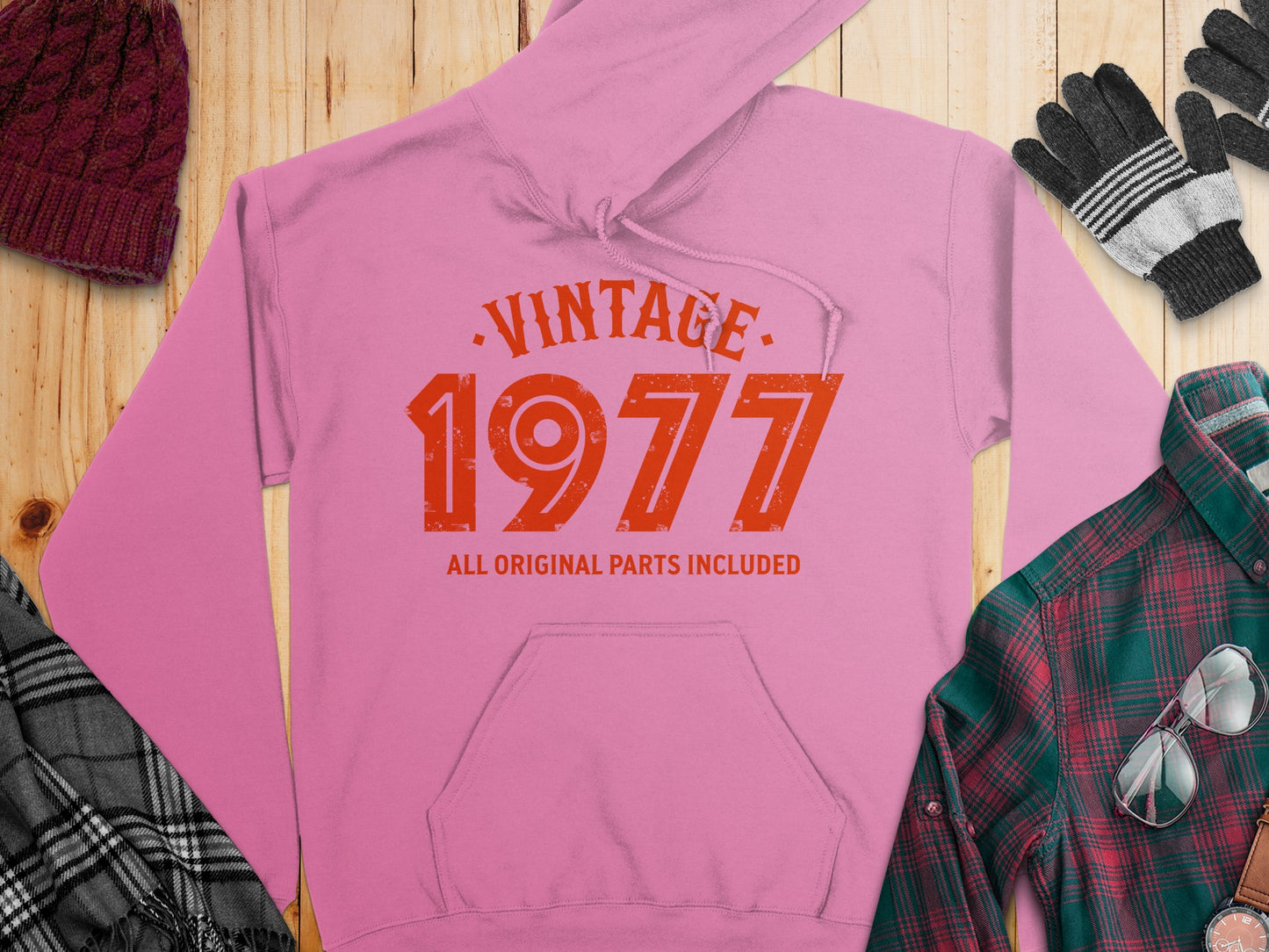 Vintage 1977 All Original Parts Included Hoodie