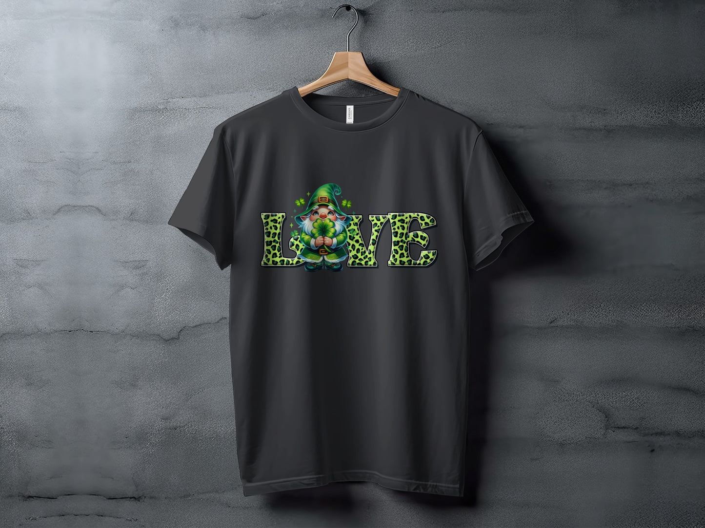 St. Patrick's Day Gnome LOVE Graphic T-Shirt